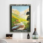 vintage pyrenees poster