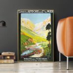 vintage pyrenees poster
