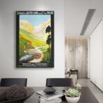 vintage pyrenees poster