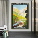 vintage pyrenees poster