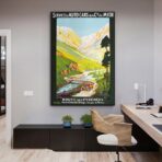vintage pyrenees poster