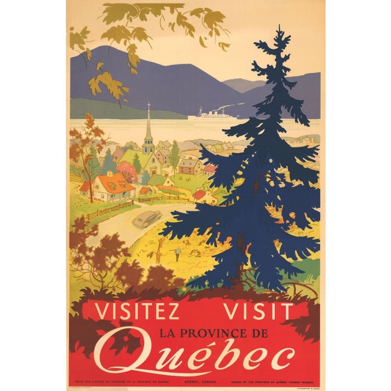 vintage poster quebec vintage poster quebec