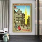 poster vintage quimper