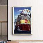 vintage railways poster