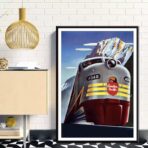 vintage railways poster