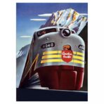 vintage railways poster