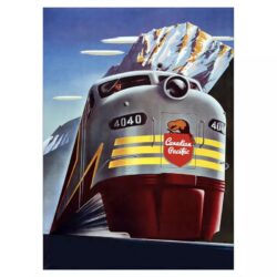 vintage railways poster