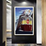 vintage railways poster