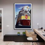 vintage railways poster