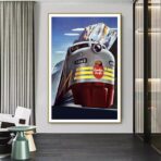 vintage railways poster