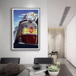 vintage railways poster