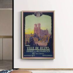 vintage poster reims