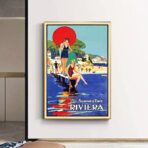vintage riviera poster