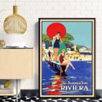 vintage riviera poster
