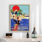 vintage riviera poster
