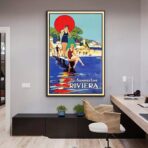 vintage riviera poster