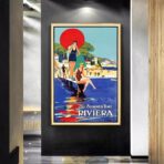 vintage riviera poster