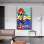 vintage riviera poster