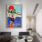 vintage riviera poster