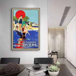 vintage riviera poster