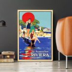 vintage riviera poster