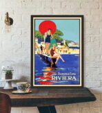 vintage riviera poster