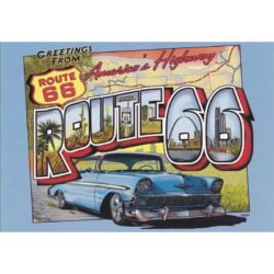 vintage route 66 poster