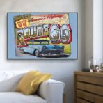 vintage route 66 poster