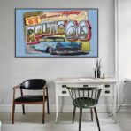 vintage route 66 poster