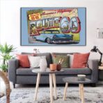 vintage route 66 poster