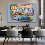 vintage route 66 poster