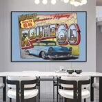 vintage route 66 poster