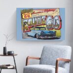 vintage route 66 poster