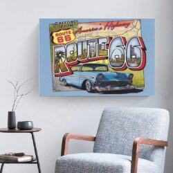 vintage route 66 poster