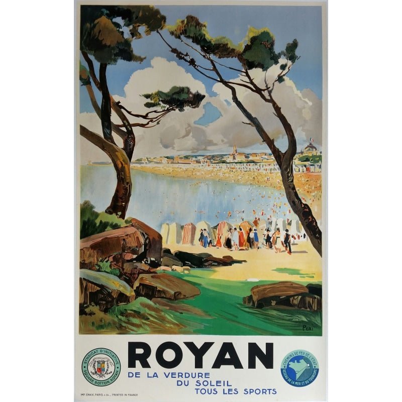 vintage royan poster vintage royan poster