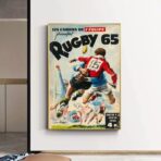 vintage rugby poster