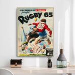 vintage rugby poster