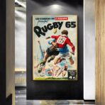 vintage rugby poster