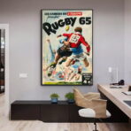 vintage rugby poster