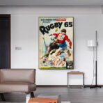 vintage rugby poster