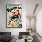 vintage rugby poster