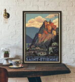 vintage poster saint etienne