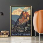 vintage poster saint etienne