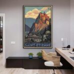 vintage poster saint etienne