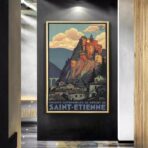 vintage poster saint etienne
