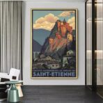 vintage poster saint etienne