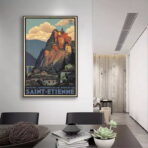 vintage poster saint etienne
