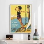 vintage poster saint jean de luz