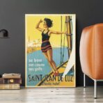 vintage poster saint jean de luz