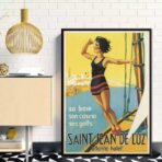 vintage poster saint jean de luz